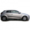 Ochranné bočné lišty na dvere, Kia Pro_Ceed I, 2006-2012, 3 dverové