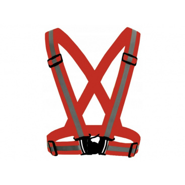 Reflefní postroj červený (nemusíte mít hned vestu, aby jste byli vidět) Reflefní postroj červený (nemusíte mít hned vestu, aby jste byli vidět)