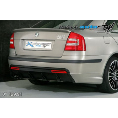 Škoda Octavia II Difúzor zadného nárazníka čierný dezén s bočnými spoilery pre lak