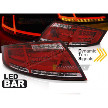 Audi TT 04.2006-02.2014- zadné lampy red white LED BAR (LDAUD1) Audi TT 04.2006-02.2014- zadné lampy red white LED BAR (LDAUD1)