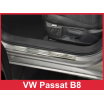 Nerez kryt zostava ochrana prahu zadného nárazníka + ochranné lišty prahu dverí VW Passat B8 sedan 2014-16