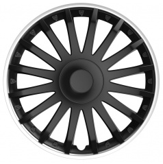 Kryty kol KRYSTAL black/silver 14-15" sada 4 ks