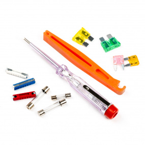 Poistky sada poistiek + úchytka + skúšačka AMIO-03036 Poistky sada poistiek + úchytka + skúšačka AMIO-03036