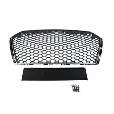 Gril Audi A4 B9 RS-Style Satin Black PDC