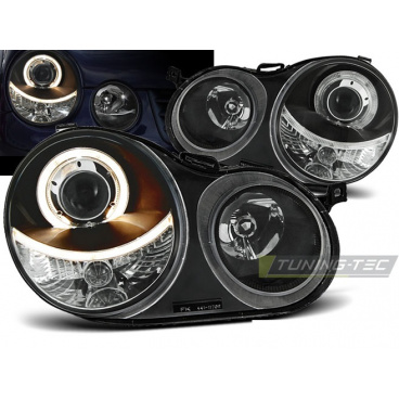 VW Polo 9N 11.01-04.05 predné číre svetlá Angel Eyes black (LPVW59) VW Polo 9N 11.01-04.05 predné číre svetlá Angel Eyes black (LPVW59)