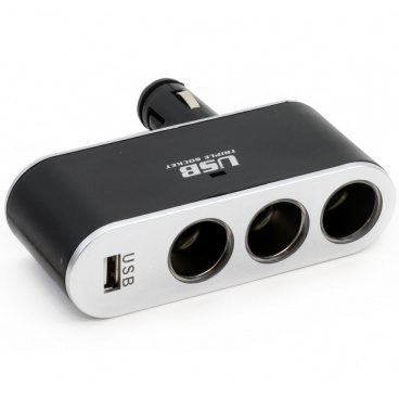 Roztrojka zapaľovača s USB DC 12-24V