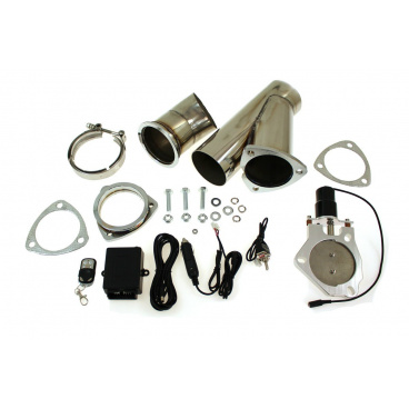 Elektrická výfuková klapka, kompletný set s potrubím 60 mm Elektrická výfuková klapka, kompletný set s potrubím 60 mm