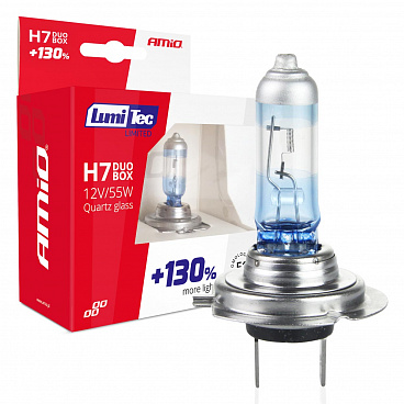 Halogénové žiarovky H7 12V 55W LumiTec +130% - 2 ks