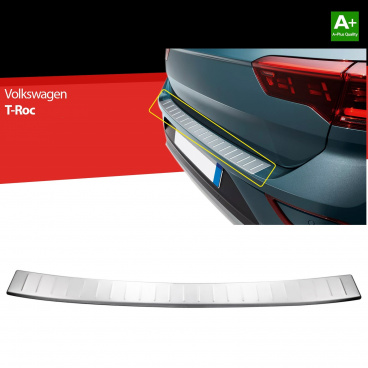 Nerez ochrana prahu zadního nárazníku VW-T-Roc 2017+ vč. fcl. 2021+ Nerez ochrana prahu zadního nárazníku VW-T-Roc 2017+ vč. fcl. 2021+
