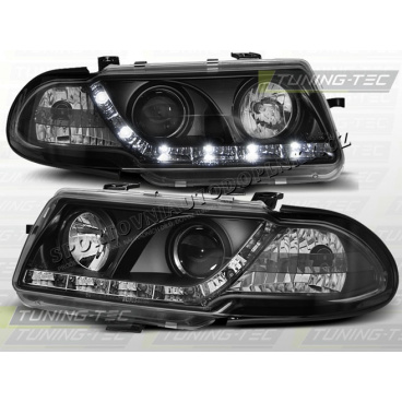 OPEL ASTRA F 1994-97 PŘEDNÍ ČÍRÁ SVĚTLA DAYLIGHT LED BLACK OPEL ASTRA F 1994-97 PŘEDNÍ ČÍRÁ SVĚTLA DAYLIGHT LED BLACK