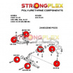 Honda CRX 1992-97 Strongflex zostava silentblokov len pre prednú nápravu 14 ks