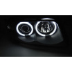 Audi A4 11.1994-12.1998 predné číre svetlá Angel Eyes CCFL black (LPAUD7)
