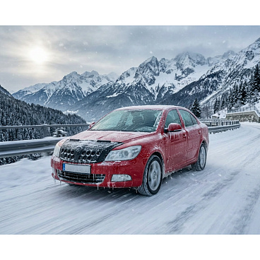 Prevlek prednej časti kapoty čierny čierny Škoda Octavia II Prevlek prednej časti kapoty čierny čierny Škoda Octavia II