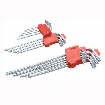 Kľúče torx profi 9ks T10-T50