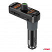 FM vysielač do auta 2×USB-A 1×USB-C microSD 12V 24V AMIO-04653