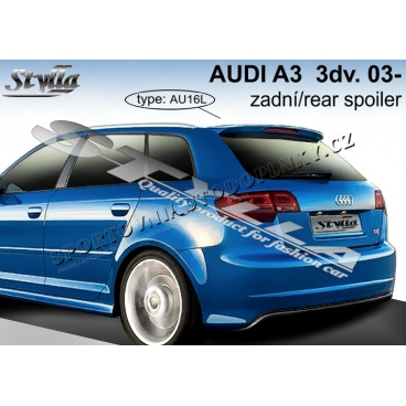 Audi A3 5D 03+ krídlo zadných dverí horné Audi A3 5D 03+ krídlo zadných dverí horné