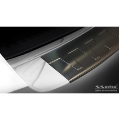 Nerez kryt- čierna ochrana prahu zadného nárazníku Škoda Octavia III RS kombi 2013-19