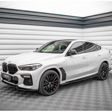 Bočné prahy BMW X6 G06 čierny lesklý plast ABS M-Pack Bočné prahy BMW X6 G06 čierny lesklý plast ABS M-Pack