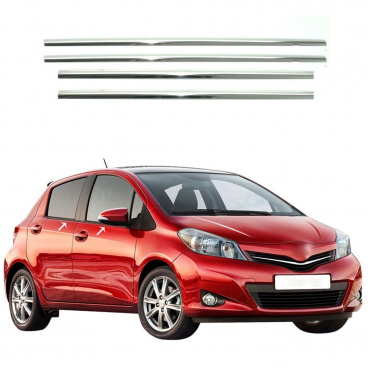 Nerez obloženie okien Toyota Yaris 2012-20 Nerez obloženie okien Toyota Yaris 2012-20