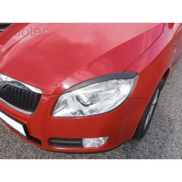 Kryty svetlometov Milotec (mračítka) ABS čierny Škoda Roomster, Fabia II