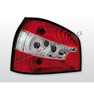 AUDI A3 (8L) 1996-03 zadné číre lampy RED WHITE (LTAU23)