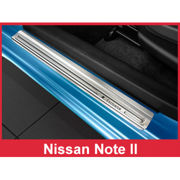 Nerez ochranné lišty prahu dverí 4ks Nissan Note 2 2014-16 Nerez ochranné lišty prahu dverí 4ks Nissan Note 2 2014-16