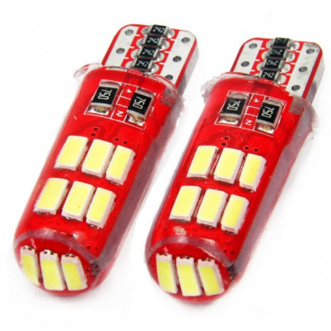 Žiarovka 15 SMD LED T10 (W5W) 12V/24V biela CAN-BUS Žiarovka 15 SMD LED T10 (W5W) 12V/24V biela CAN-BUS