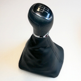 Hlavica radiacej páky s manžetou Škoda Octavia II 1Z 6 rýchl. chróm (dizajn Octavia 3)