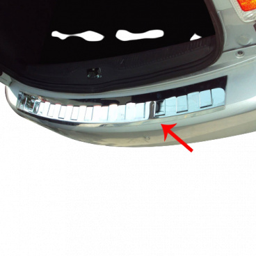 Nerez kryt hrany zadného nárazníka Omtec Škoda Roomster 2007-15, Dacia Lodgy 2012+ Nerez kryt hrany zadného nárazníka Omtec Škoda Roomster 2007-15, Dacia Lodgy 2012+