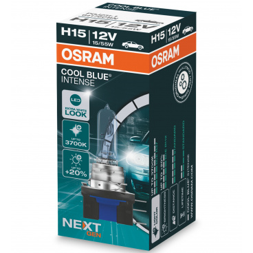 Halogénová žiarovka Osram H15 12V 15/55W PGJ23t-1 Cool Blue INTENSE Next Gen. 3700K Halogénová žiarovka Osram H15 12V 15/55W PGJ23t-1 Cool Blue INTENSE Next Gen. 3700K
