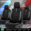 Kompletná sada poťahov na autosedačky OTOM LIMITED 102 ČIERNA/SIVÁ 3-ZIP
