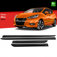 Plastové bočné ochranné lišty Nissan Micra 2013+
