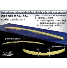 Fiat Stilo 5D (02+) spoiler zadných dverí horný