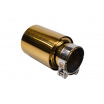 Koncovka tlmiča 101mm vstup 70mm Gold Silver