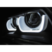 BMW X1 E84 08.2012-01.2014 predné číre svetlá Tube Light black (LPBME6)