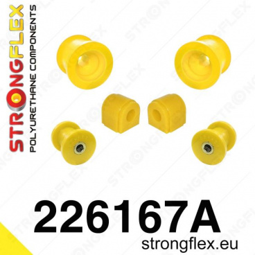 Škoda Octavia II 2004 -... Strongflex Šport zostava silentblokov len pre prednú nápravu 6 ks
