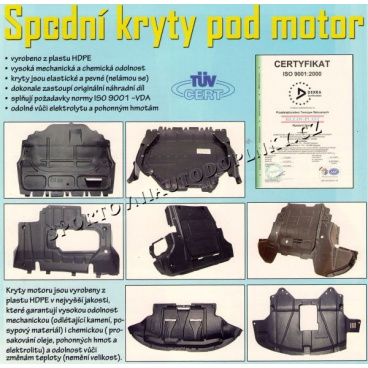 Alfa Romeo kryt motora spodný Alfa Romeo kryt motora spodný