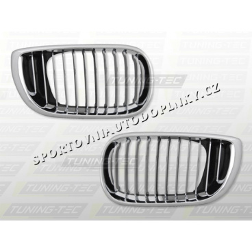 BMW E46 2001-05 sedan, touring chróme maska (GRBM15)