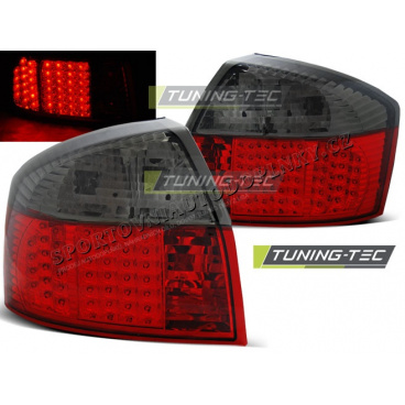 AUDI A4 10.2000-10.2004 zadné LED lampy RED SMOKE (LDAU80)