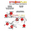 Honda Civic 1992-95 Strongflex kompletná zostava silentblokov 36 ks