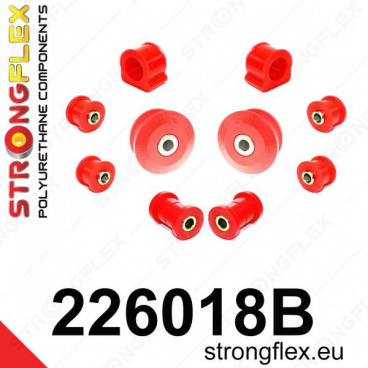 VW Bora Strongflex zostava silentblokov len pre prednú nápravu 10 ks