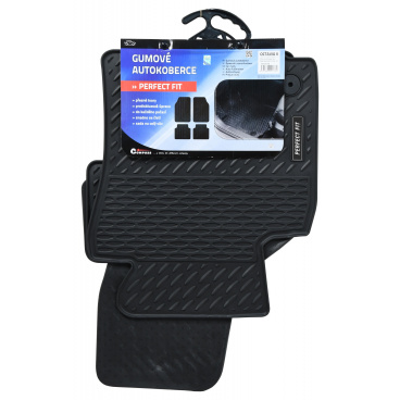 Presné gumové autokoberce II pre koncernové vozidlá Škoda, Seat, VW 4 ks s fiksací