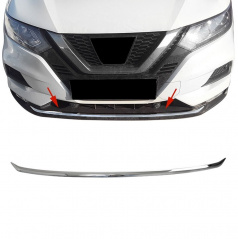 Nerez spodná lišta predného nárazníka Omtec Nissan Qashqai 2017-21 (J11 FL)