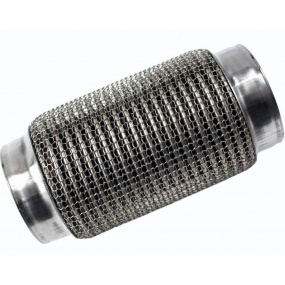 Nerez pružný diel / vlnovec 60x150 mm s krycím opletom Nerez pružný diel / vlnovec 60x150 mm s krycím opletom