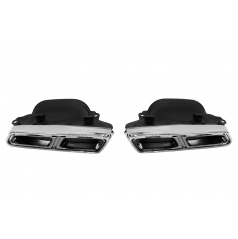 Koncovka tlmiča 285x80mm vstup 160x100mm Mercedes W212 Leštená Sada