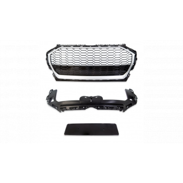Gril Audi Q5 FY Facelift Strieborný Mat & Lesklý Čierny