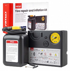Sada na opravu pneumatík s kompresorom 19 mm 12 V AMIO-04929