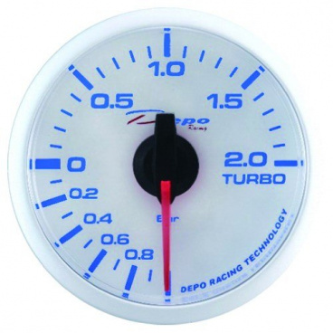 Budík 52 mm tlak turba DEPO RACING Budík 52 mm tlak turba DEPO RACING