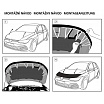 Čierny ochranný návlek na prednú časť kapoty BMW X1 2009 – 2015
