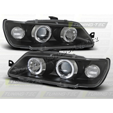 PEUGEOT 306 1993-97 PŘEDNÍ ČÍRÁ SVĚTLA ANGEL EYES BLACK PEUGEOT 306 1993-97 PŘEDNÍ ČÍRÁ SVĚTLA ANGEL EYES BLACK